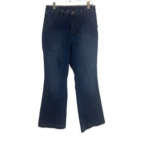 Duluth Trading Co Women's Size‎ 8 X 31 Bootcut Dark Wash Jeans